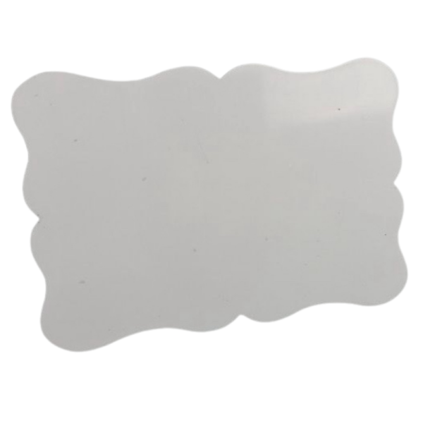 Portaretrato de aluminio con bordes curvas