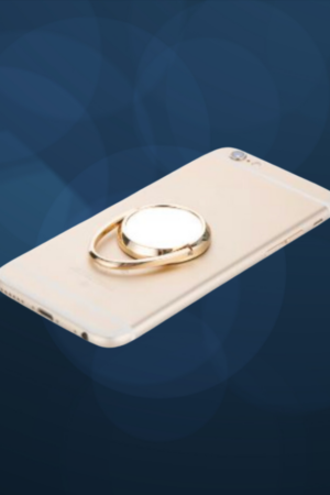 Pop socket anillo dorado sublimado