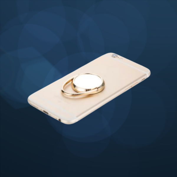 Pop socket anillo dorado sublimado