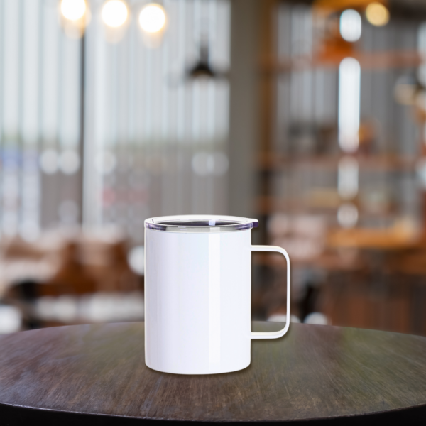 Taza para café premium con tapa transparente 400ml