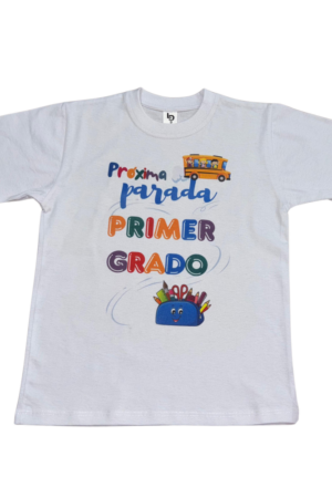 Remera de algodón con diseño personalizado Niños (talles 12 al 14)