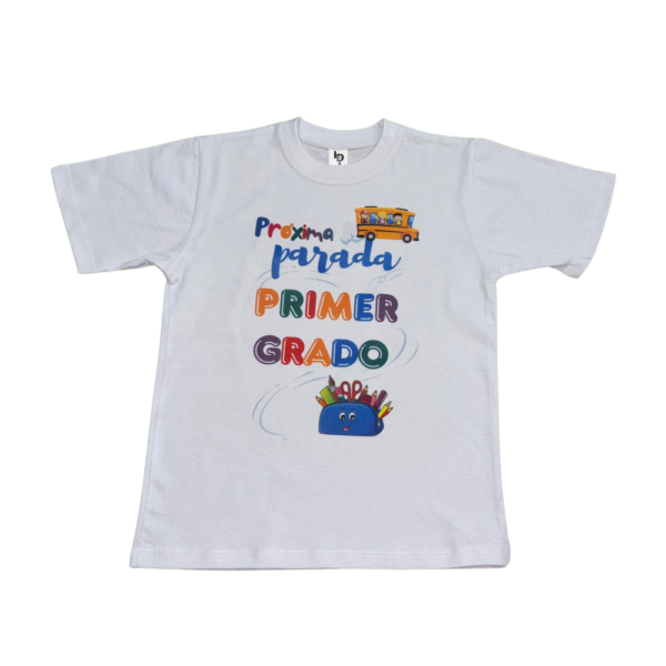 Remera de algodón con diseño personalizado Niños (talles 2 al 10)